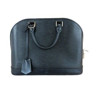Louis Vuitton Alma Epi Black Leather